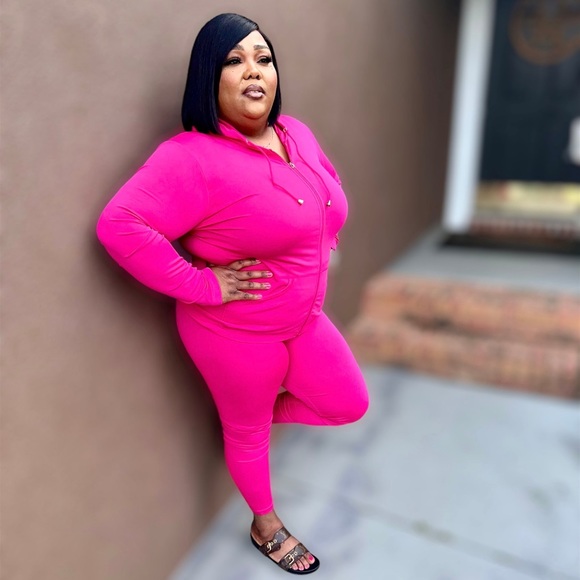 Hot Pink Seamless Legging Set - Picture 1 of 3